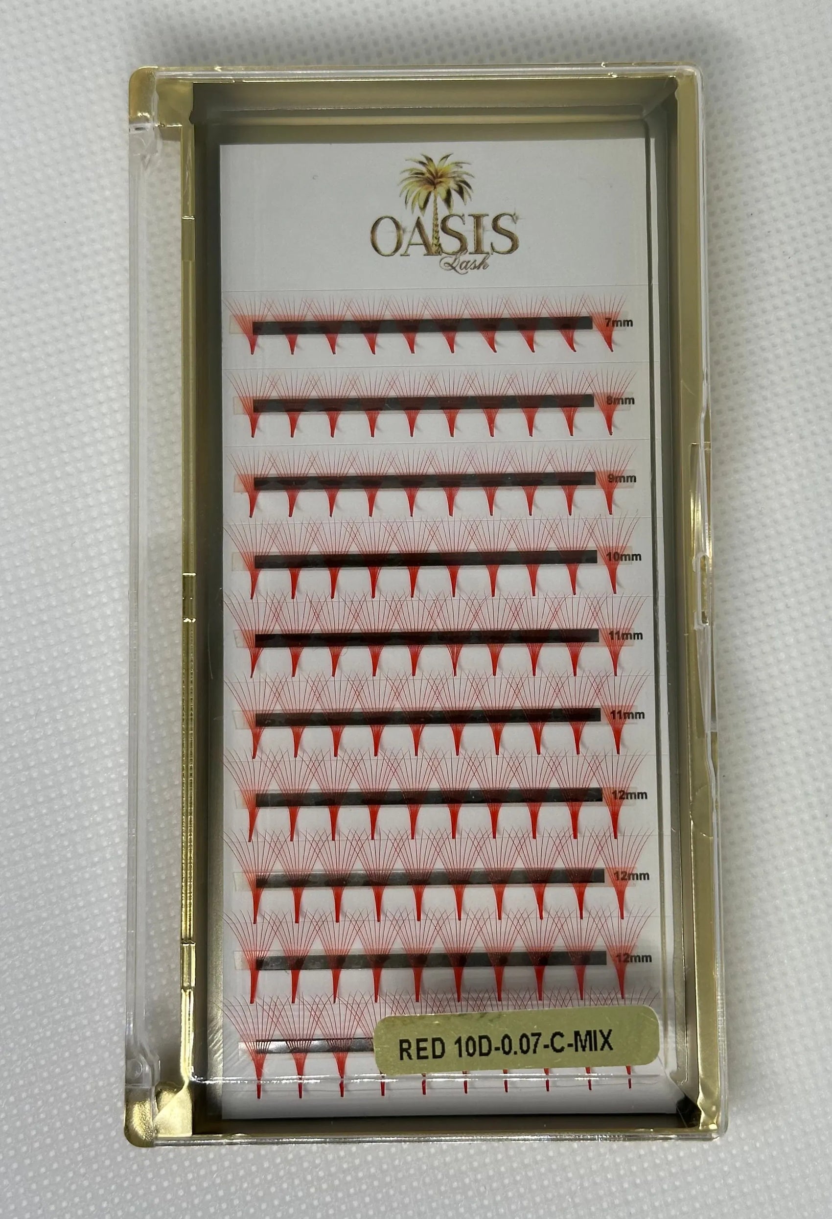 Extensii gene 10D Narrow 0.07C Colorate Mix 7-13mm