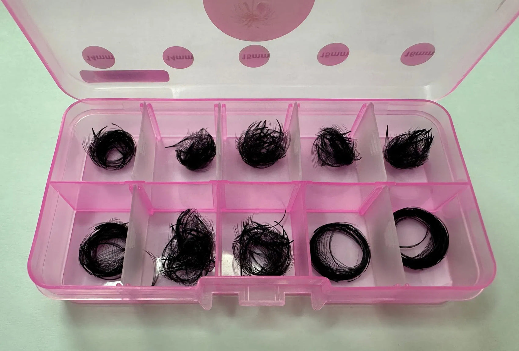 Extensii gene 10D Narrow 0.05C 14-20mm 500 Evantaie