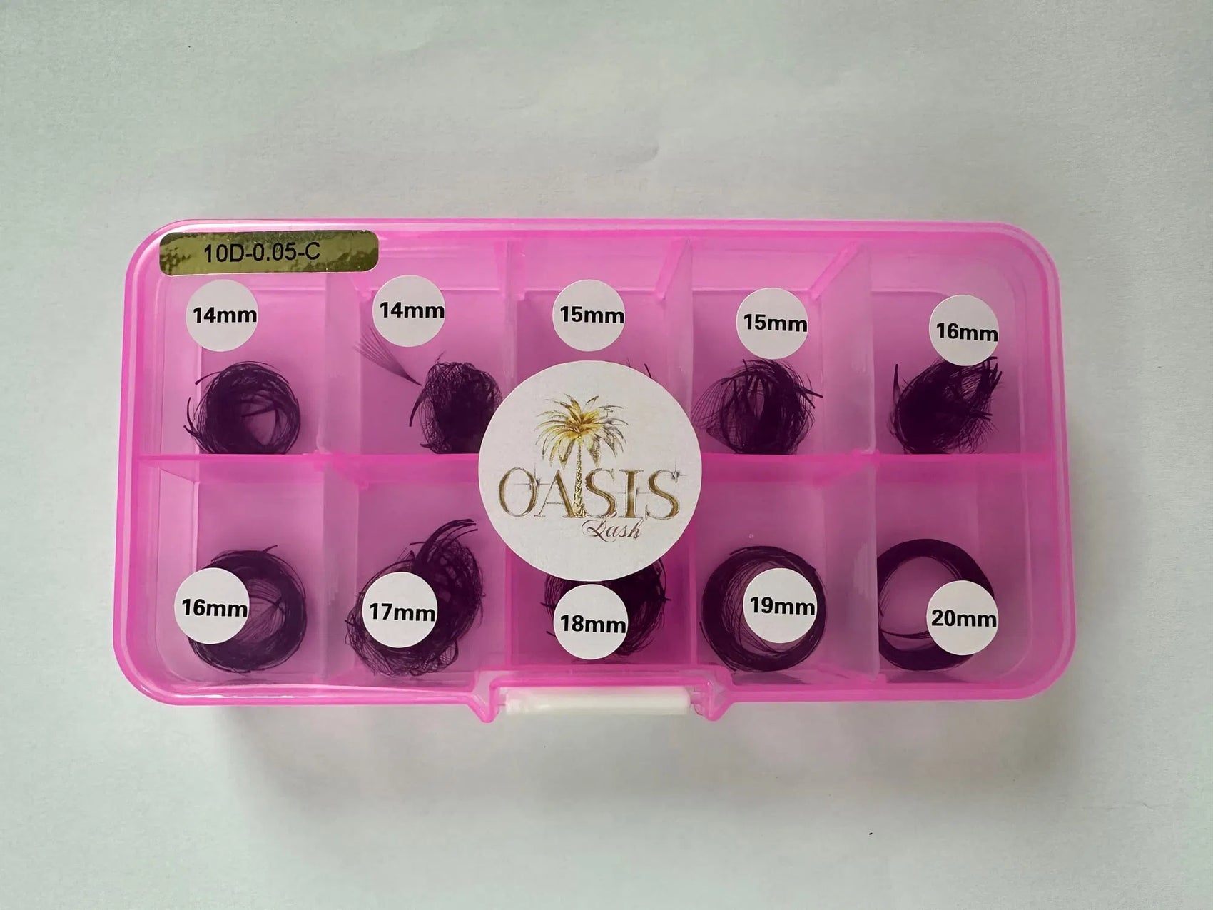 Extensii gene 10D Narrow 0.05C 14-20mm 500 Evantaie