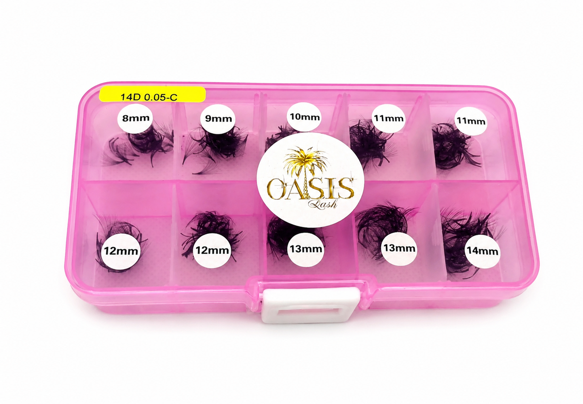 14D Premade Eyelash Extensions 0.05 500 fans