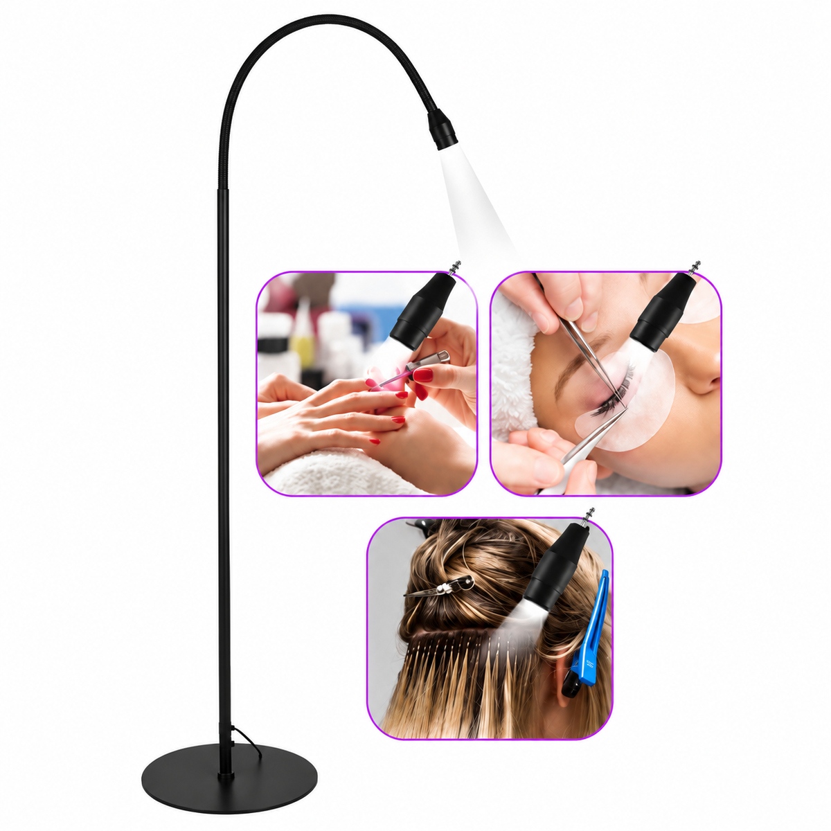 Lampă UV LED pentru Extensii de Gene – 5W, 405nm