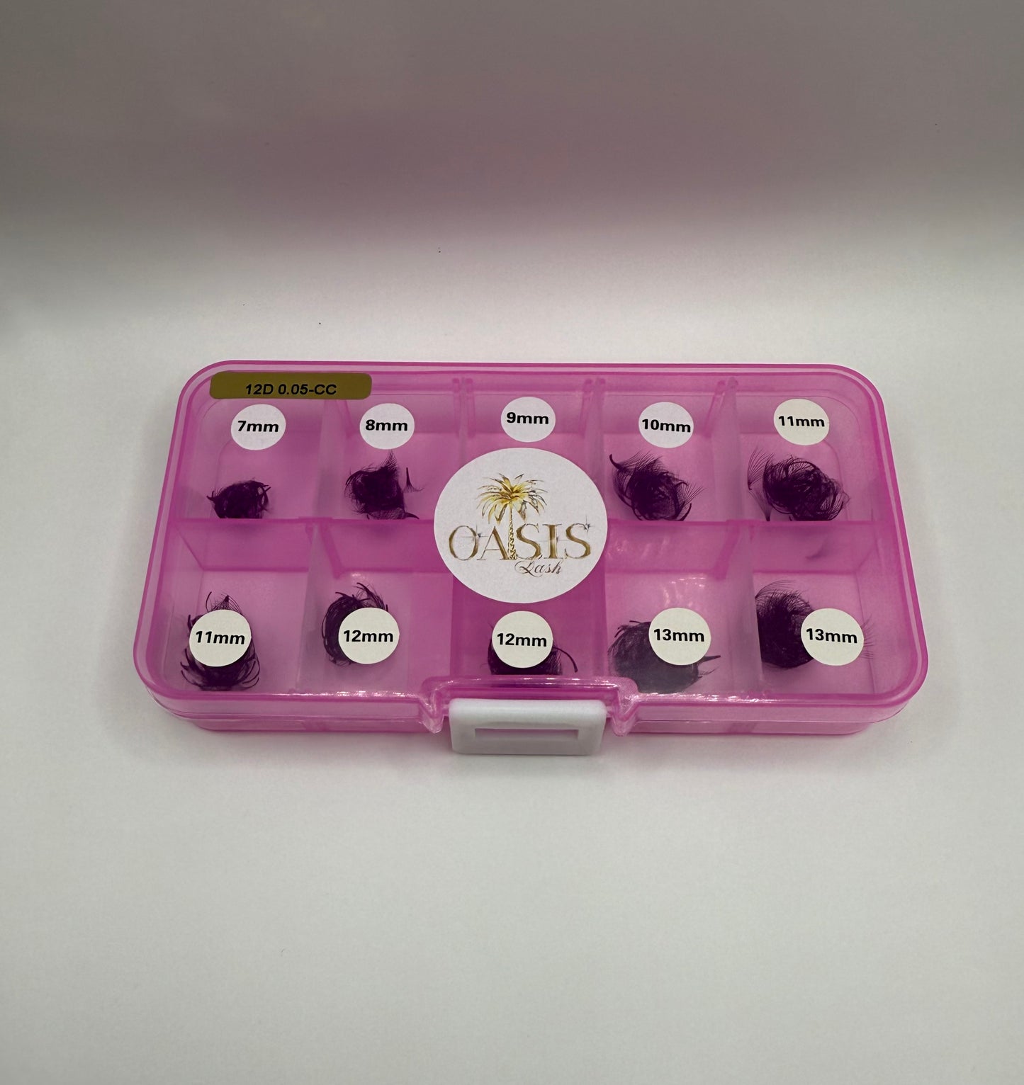 Extensii gene Premade 12D 0.05CC 7-13mm 500 Evantaie 