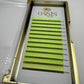 Extensii gene Raze Galben Fluorescent mix 8-15mm