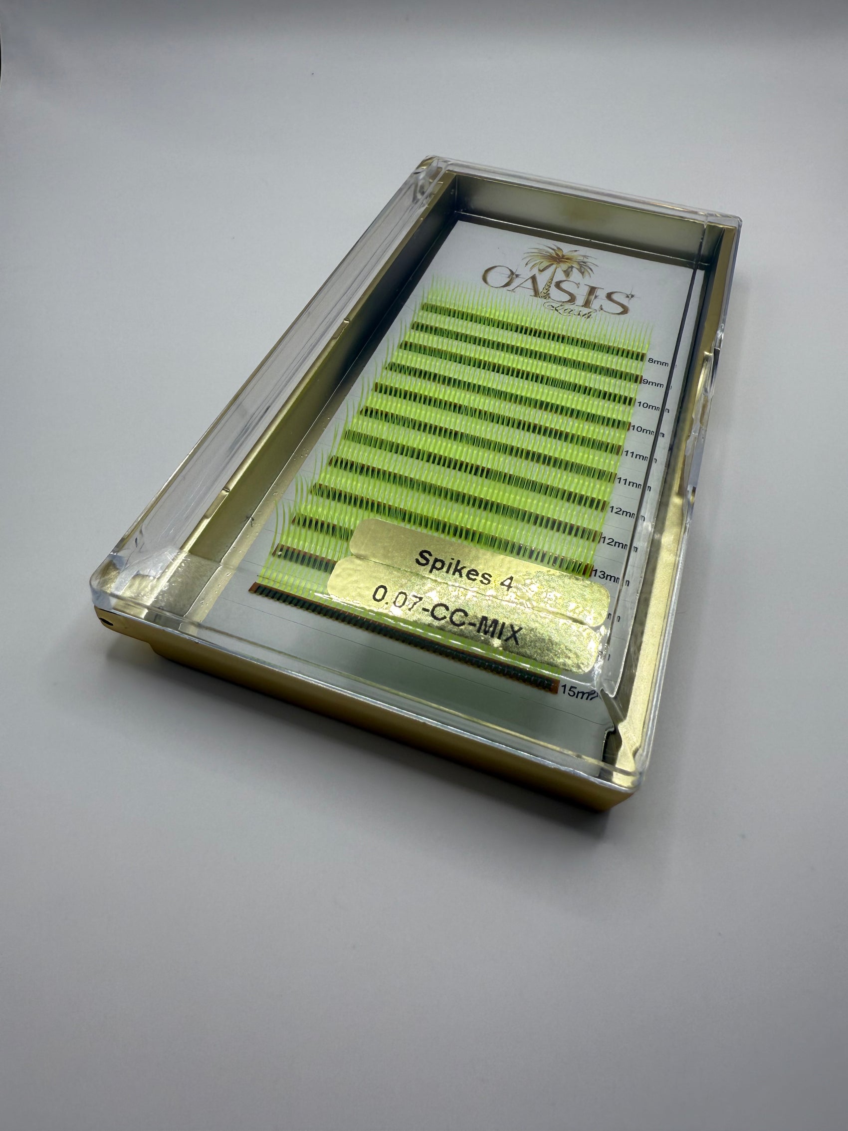 Extensii gene Raze Galben Fluorescent mix 8-15mm