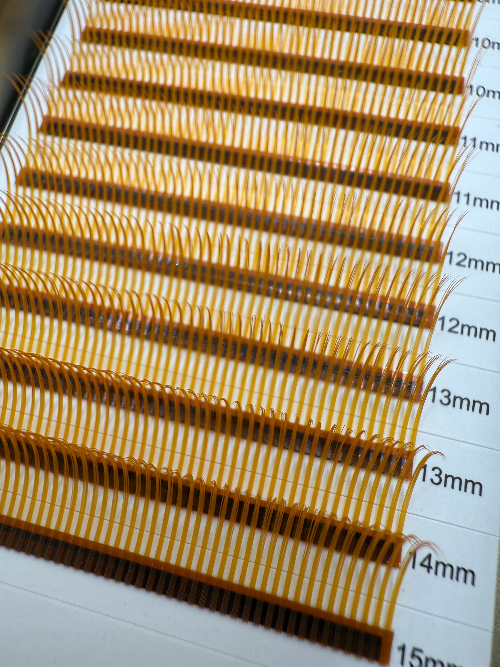 Extensii gene Raze Galben Auriu mix 8-15mm