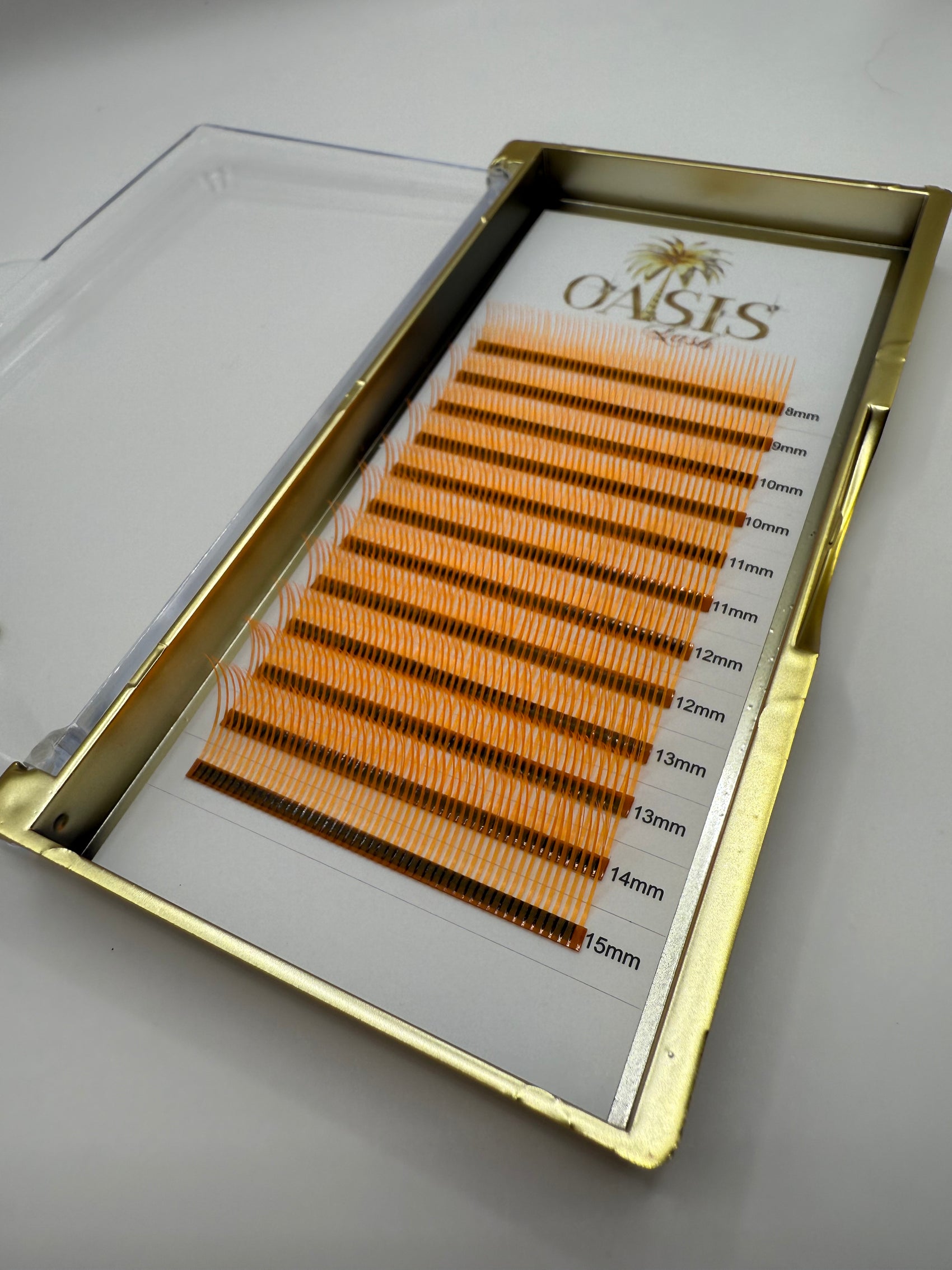 Extensii gene Raze Portocaliu Fluorescent mix 8-15mm 